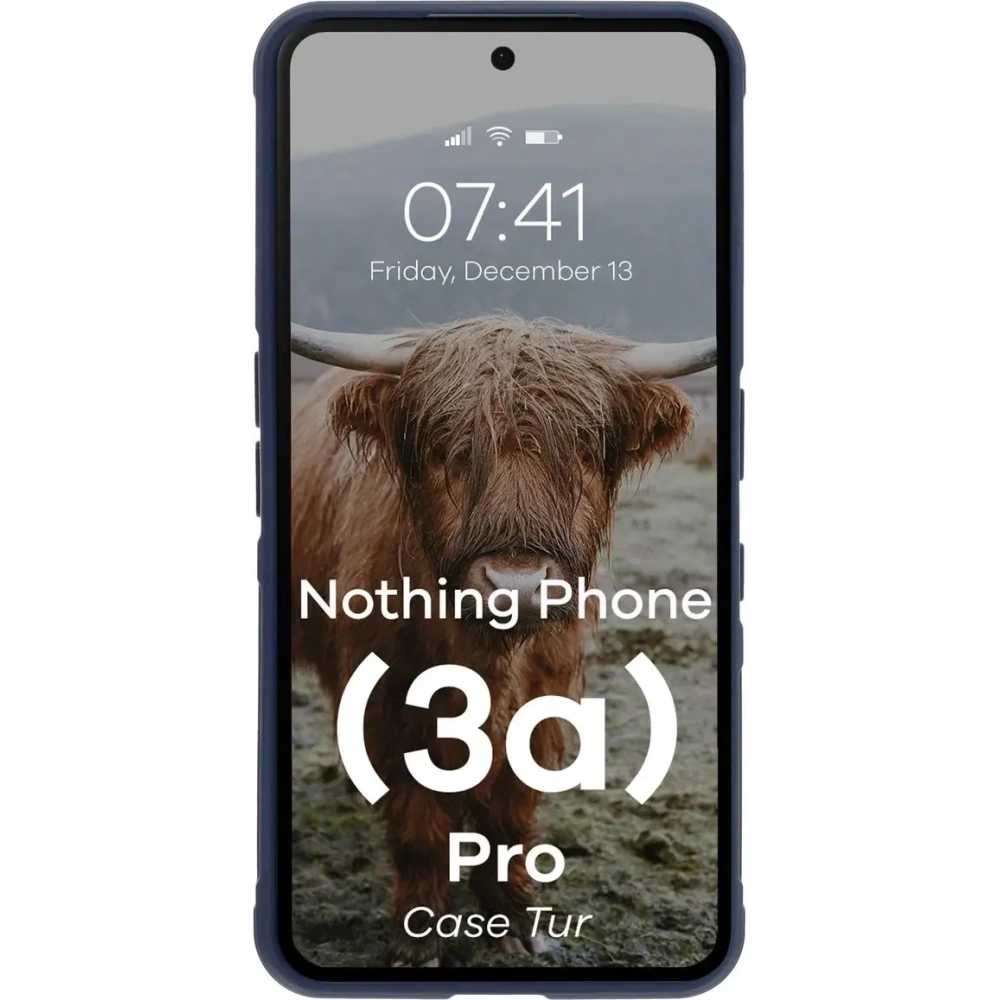 Pancerne etui Bizon Case Tur do Nothing Phone (3a) Pro granatowe