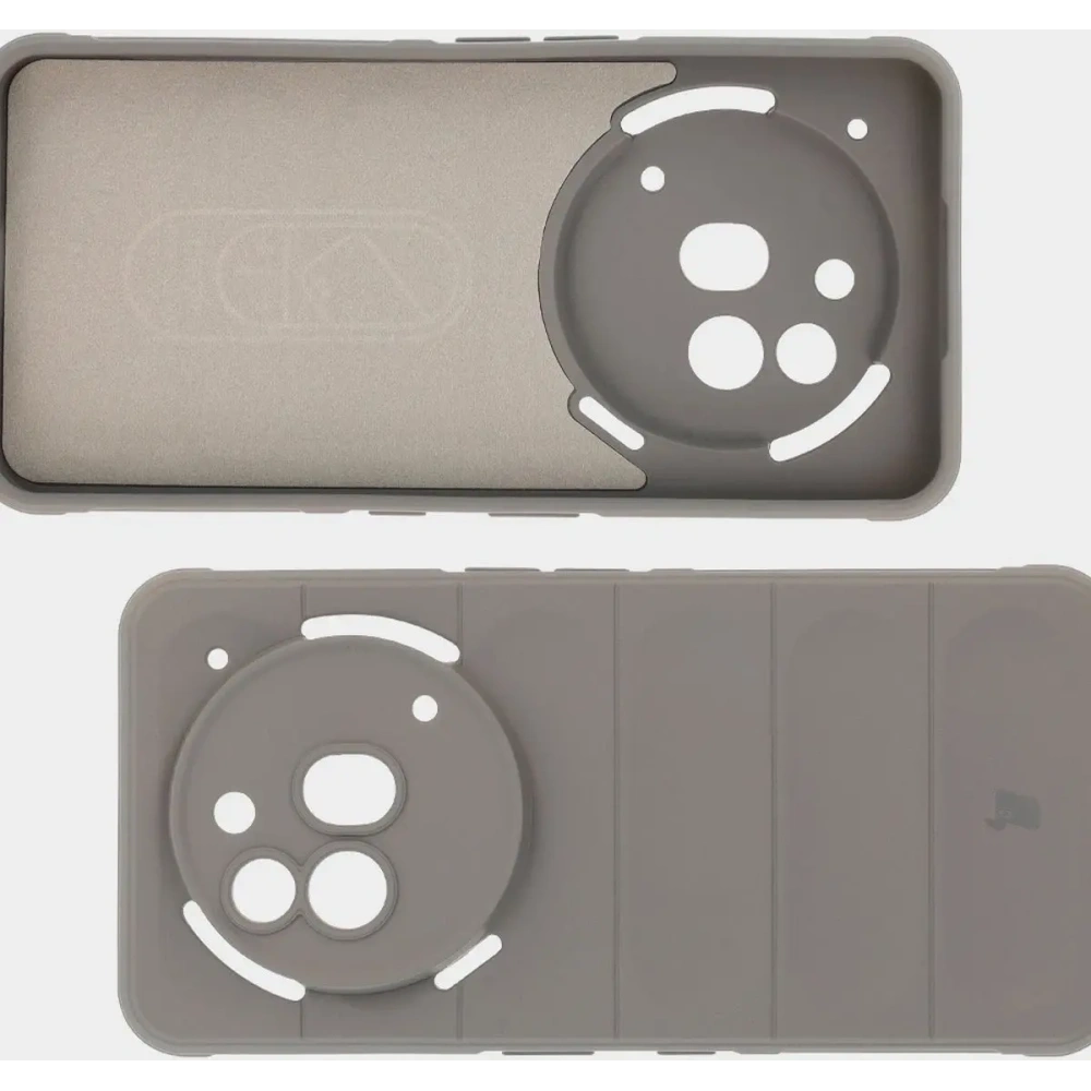 Pancerne etui Bizon Case Tur do Nothing Phone (3a) Pro jasnoszare