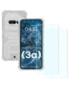 Bizon Case Clear Pack case + 2x screen glass Nothing Phone (3a)