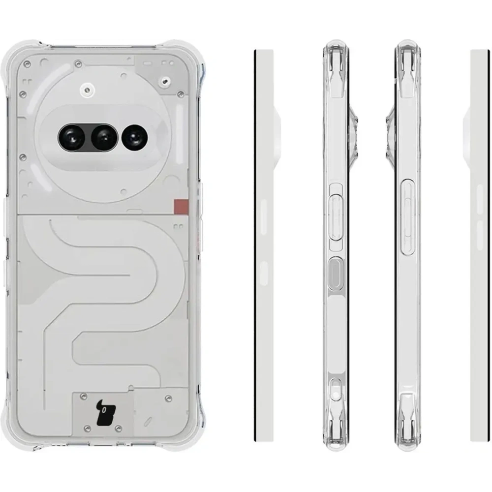 Etui + 2x szkło na ekran Bizon Case Clear Pack do Nothing Phone (3a)