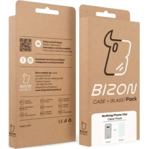 Buy Bizon Case Clear Pack case + 2x screen glass Nothing Phone (3a) - BIZ9146 - {ean13} - Home Screen Store Europe