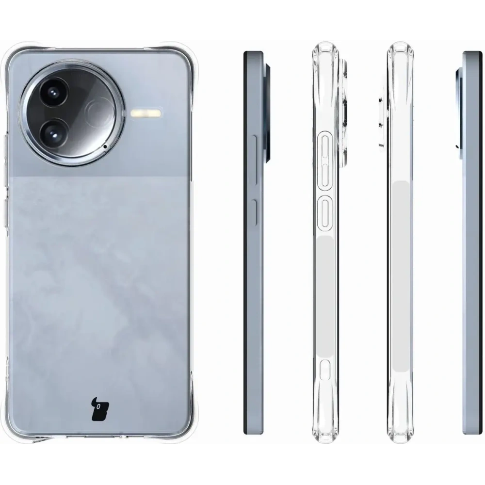 Etui + 2x szkło na ekran Bizon Case Clear Pack do Xiaomi Poco F7 Pro