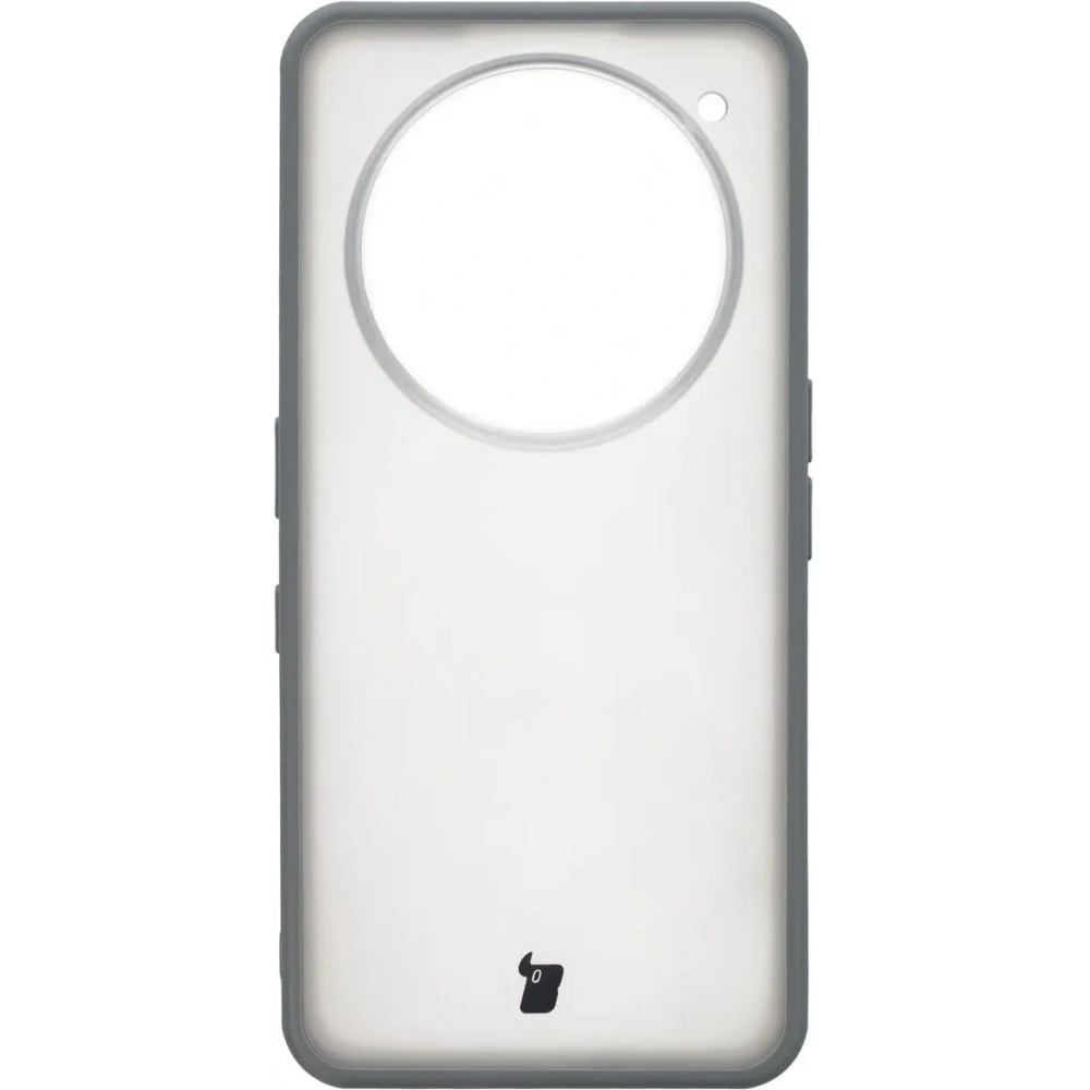 Etui Bizon Case Angelo do Nothing Phone (3a) Pro półprzezroczyste z szarą ramką