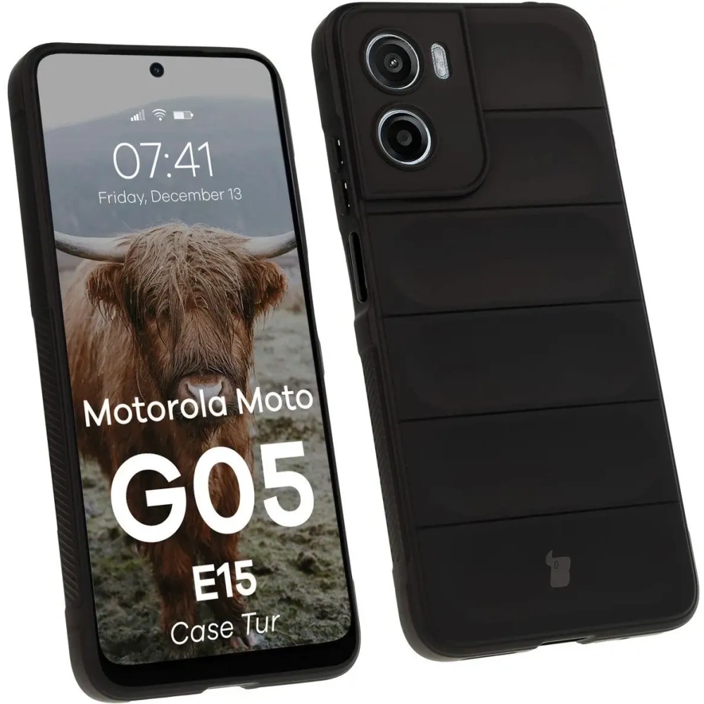 Pancerne etui Bizon Case Tur do Motorola Moto G05 / E15 czarne