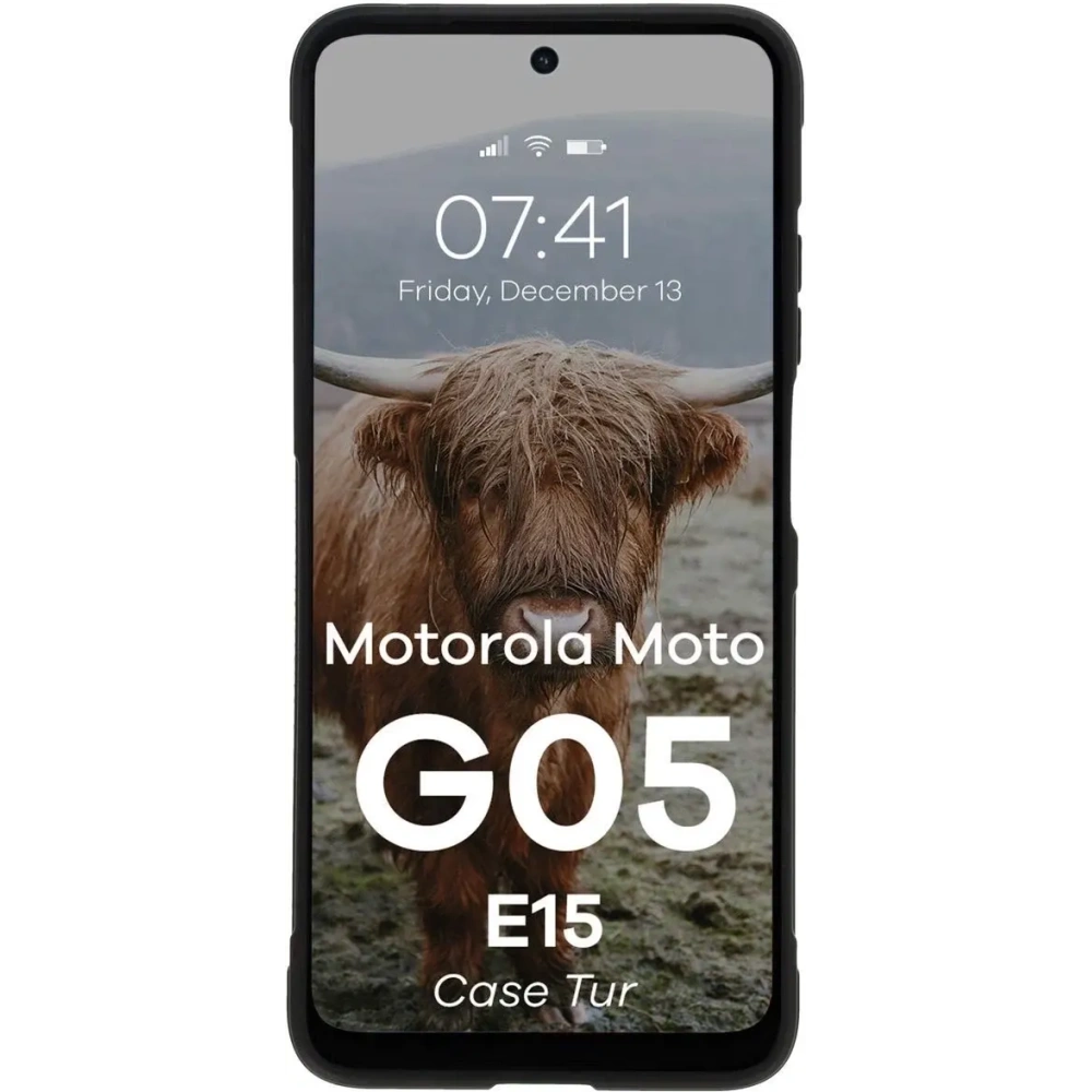 Pancerne etui Bizon Case Tur do Motorola Moto G05 / E15 czarne