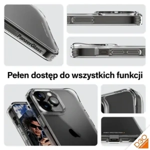 Kup PanzerGlass HardCase Apple iPhone 15 Pro Max D3O 3xgrad militar clar - PZG940 - {ean13} - Sklep Home Screen