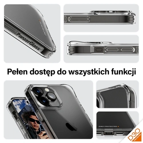 Buy PanzerGlass HardCase Apple iPhone 15 Pro Max D3O 3xMilitary grade clear - PZG940 - {ean13} - Home Screen Store Europe