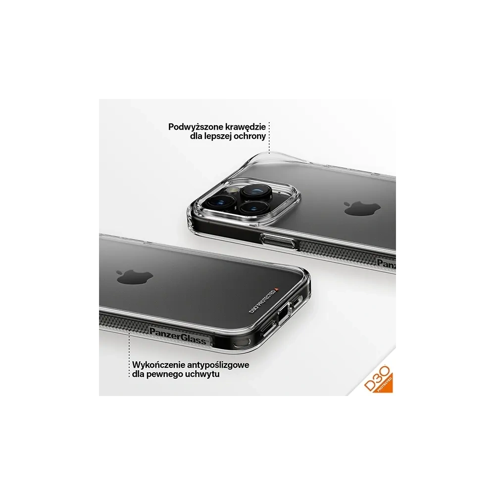 Etui PanzerGlass HardCase do Apple iPhone 15 Pro Max D3O 3xMilitary grade przezroczysty