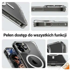 Kup PanzerGlass HardCase Apple iPhone 15 Pro Max D3O MagSafe 3xGrad militar clar - PZG941 - {ean13} - Sklep Home Screen
