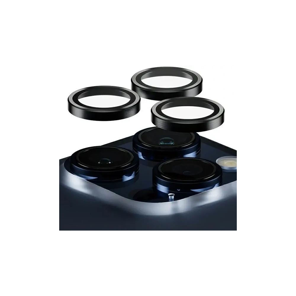 Szkło na obiektyw aparatu PanzerGlass Hoops Camera Apple iPhone 15 Pro / 15 Pro Max czarny