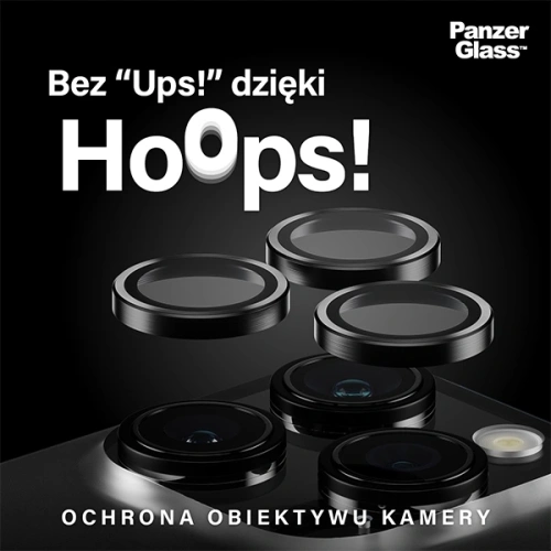 Kup Szkło na obiektyw aparatu PanzerGlass Hoops Camera Apple iPhone 15 Pro / 15 Pro Max czarny - PZG942 - {ean13} - Sklep Home Screen