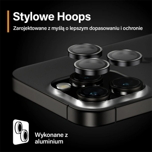 Kup Szkło na obiektyw aparatu PanzerGlass Hoops Camera Apple iPhone 15 Pro / 15 Pro Max czarny - PZG942 - {ean13} - Sklep Home Screen