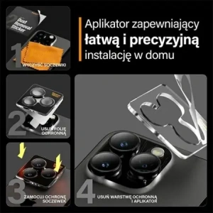 Kup PanzerGlass Hoops Kamera Apple iPhone 15 Pro / 15 Pro Max fekete - PZG942 - {ean13} - Sklep Home Screen