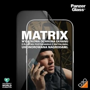 Kup PanzerGlass Matrix D3O UWF Apple iPhone 15 Pro Ultra-Wide-Fit rPET - PZG944 - {ean13} - Sklep Home Screen