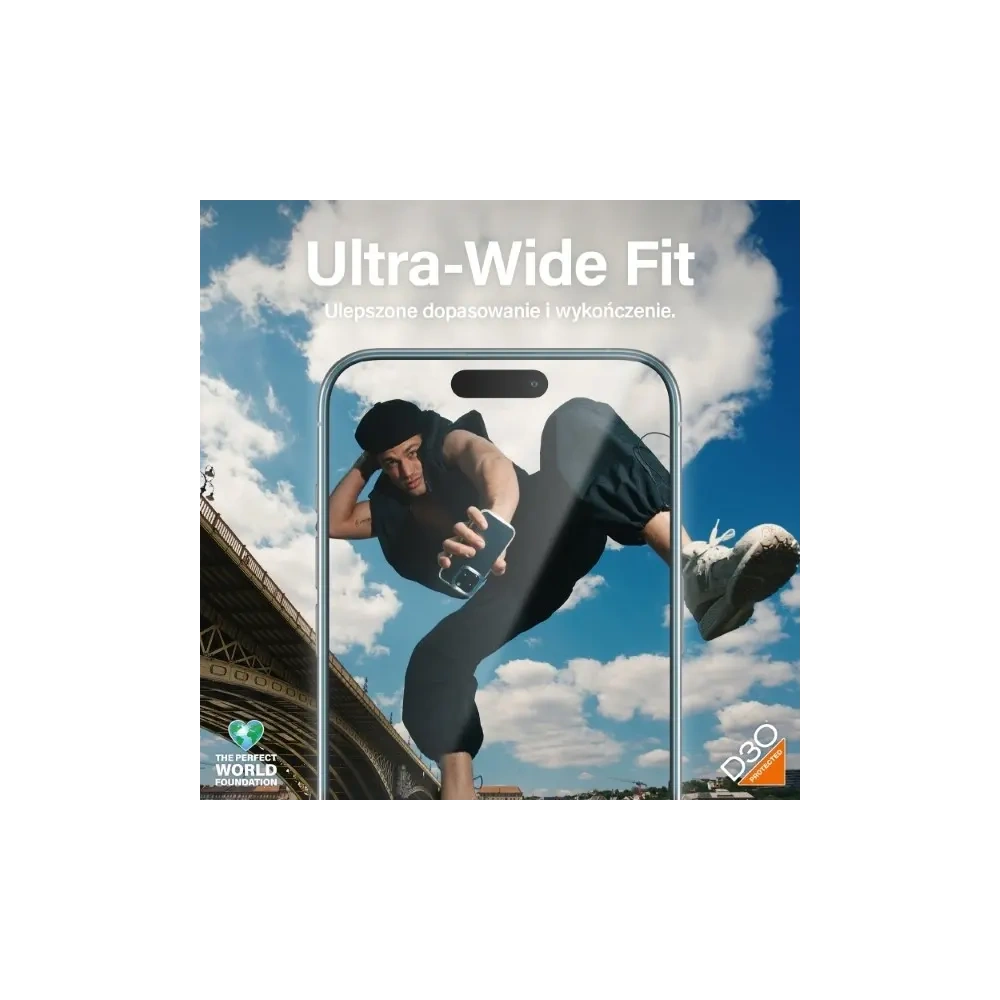 Szkło hybrydowe PanzerGlass Matrix D3O UWF do Apple iPhone 15 Pro Max Ultra-Wide-Fit rPET