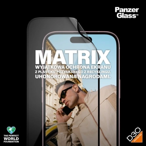 Kup Szkło hybrydowe PanzerGlass Matrix D3O UWF do Apple iPhone 15 Ultra-Wide-Fit rPET - PZG946 - {ean13} - Sklep Home Screen