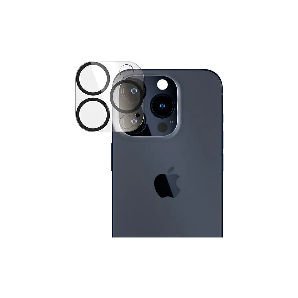 Szkło hartowane na obiektyw aparatu PanzerGlass Picture Perfect do Apple iPhone 15 Pro / 15 Pro Max czarny