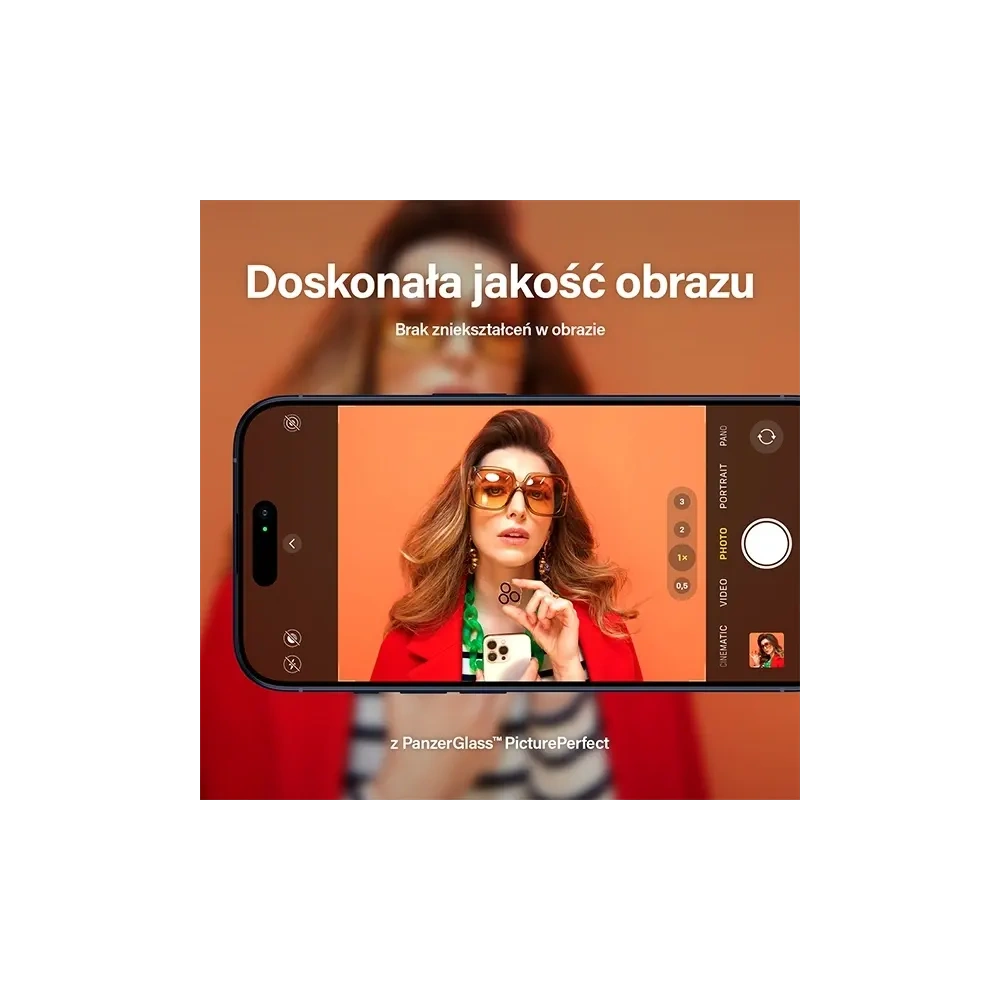 Szkło hartowane na obiektyw aparatu PanzerGlass Picture Perfect do Apple iPhone 15 Pro / 15 Pro Max czarny
