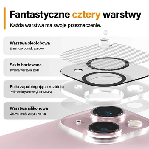 Kup Szkło hartowane na obiektyw aparatu PanzerGlass Picture Perfect do Apple iPhone 15 / 15 Plus czarny - PZG949 - {ean13} - Sklep Home Screen
