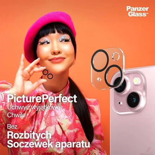Kup Szkło hartowane na obiektyw aparatu PanzerGlass Picture Perfect do Apple iPhone 15 / 15 Plus czarny - PZG949 - {ean13} - Sklep Home Screen