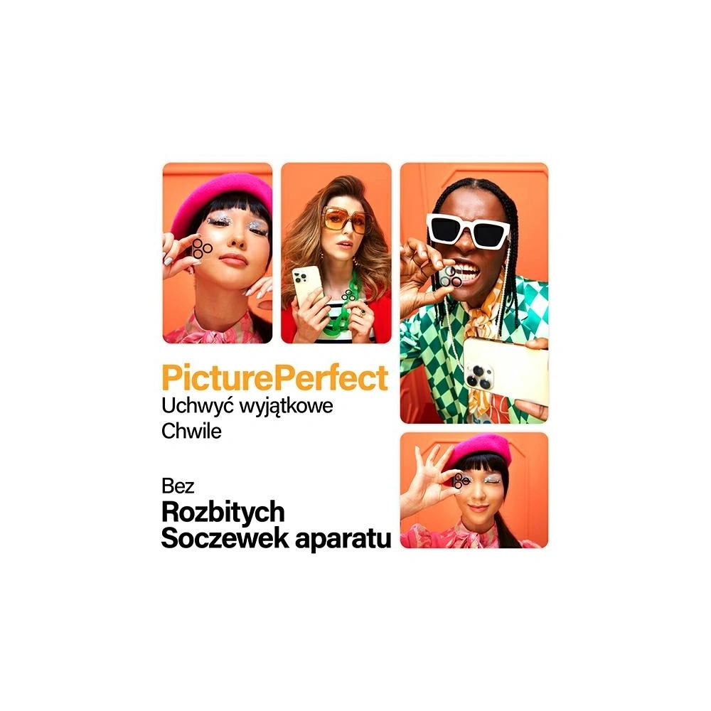 Szkło hartowane na obiektyw aparatu PanzerGlass Picture Perfect do Apple iPhone 15 / 15 Plus czarny