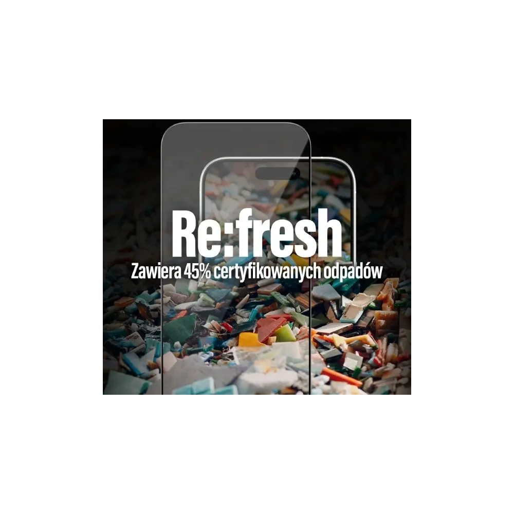 Szkło hartowane PanzerGlass Re:fresh Glass do Apple iPhone 15 Pro Ultra-Wide-Fit Screen Protection Easy Aligner