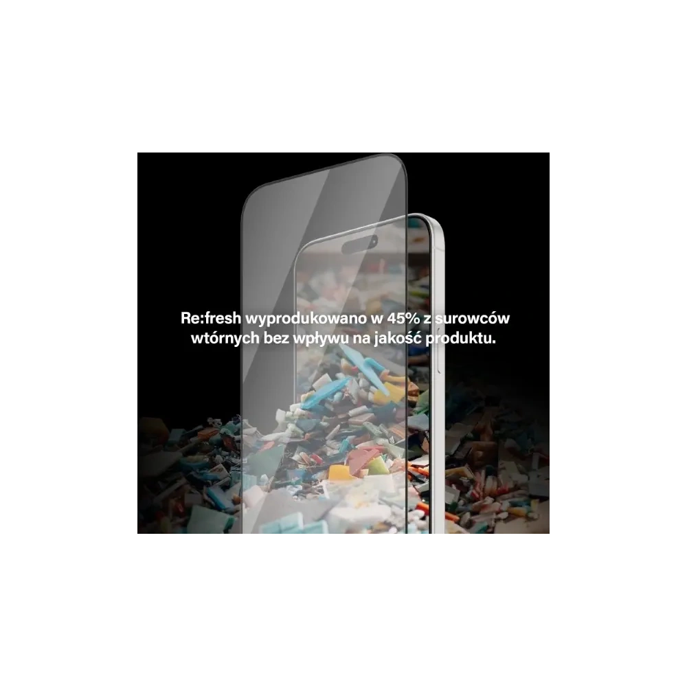 Szkło hartowane PanzerGlass Re:fresh Glass do Apple iPhone 15 Pro Ultra-Wide-Fit Screen Protection Easy Aligner