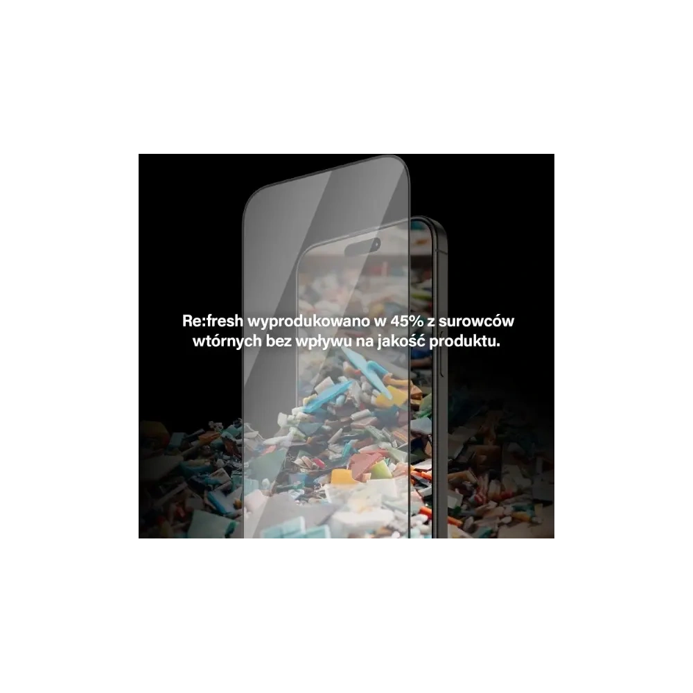 Szkło hartowane PanzerGlass Re:fresh Glass do Apple iPhone 15 Pro Max Ultra-Wide-Fit Screen Protection Easy Aligner