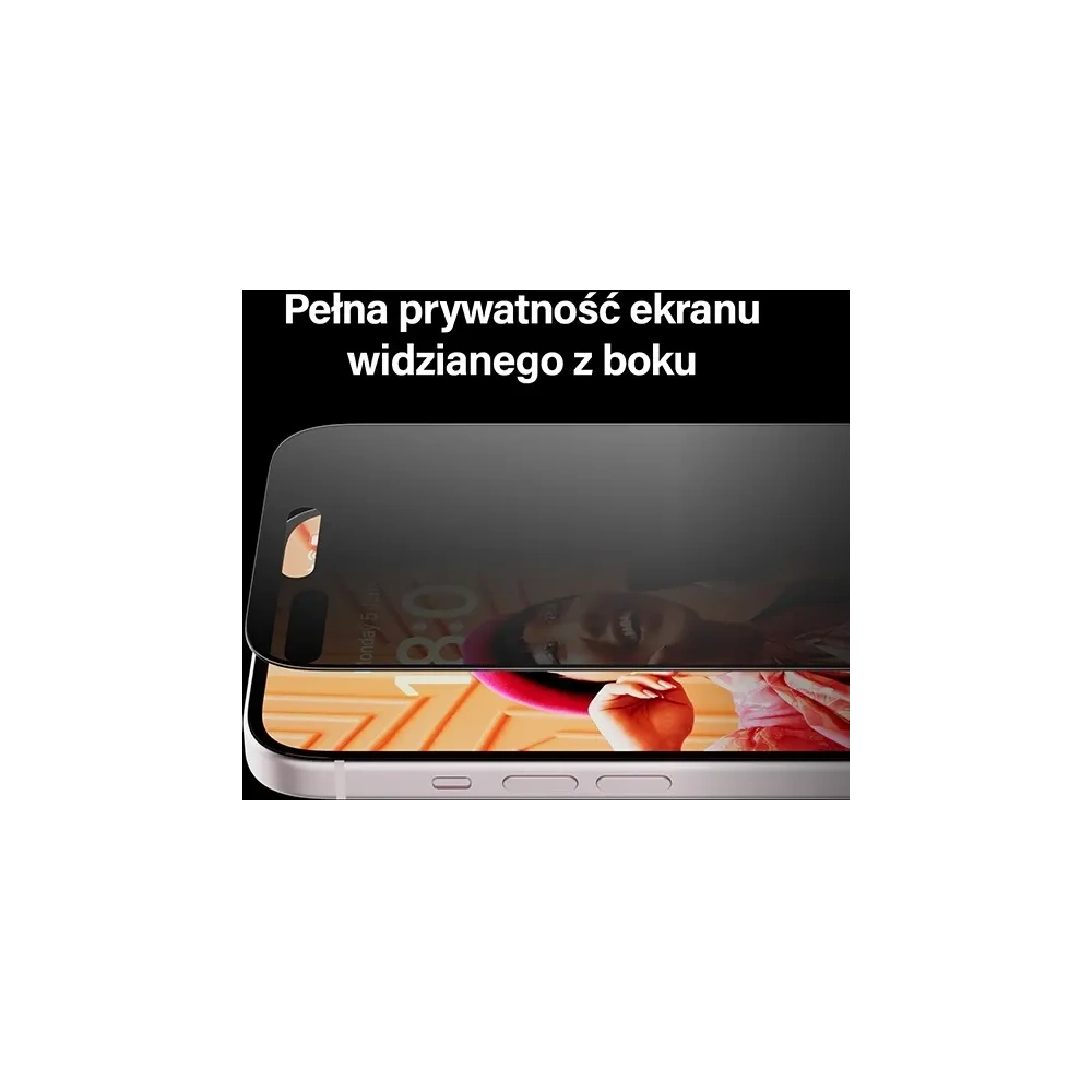 Szkło hartowane prywatyzujące PanzerGlass Ultra-Wide Fit do Apple iPhone 15 Pro Privacy Screen Protection Easy Aligner
