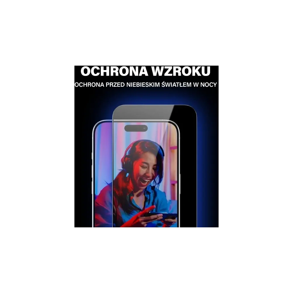 Szkło hartowane antyreflekcyjne PanzerGlass Ultra-Wide Fit do Apple iPhone 15 Pro Max 2in1 Screen Protection Anti-reflective+Anti-Blue Easy Aligner