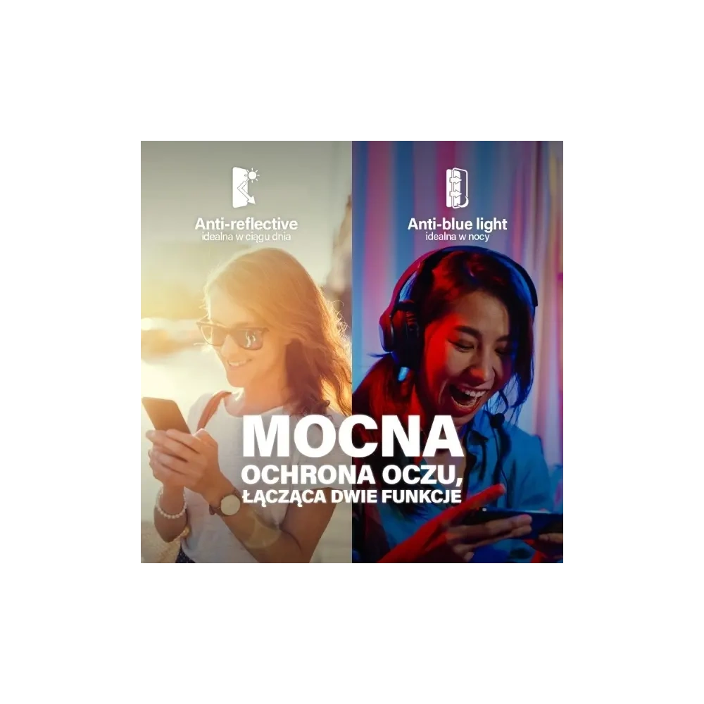 Szkło hartowane antyreflekcyjne PanzerGlass Ultra-Wide Fit do Apple iPhone 15 Plus 2in1 Screen Protection Anti-reflective+Anti-Blue Easy Aligner