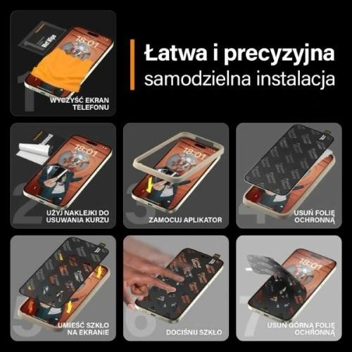 Kup PanzerGlass Ultra-Wide Fit Apple iPhone 15 Plus 2in1 Képernyővédő Antireflexiós+Anti-Kék Könnyű Igazító - PZG967 - {ean13} - Sklep Home Screen