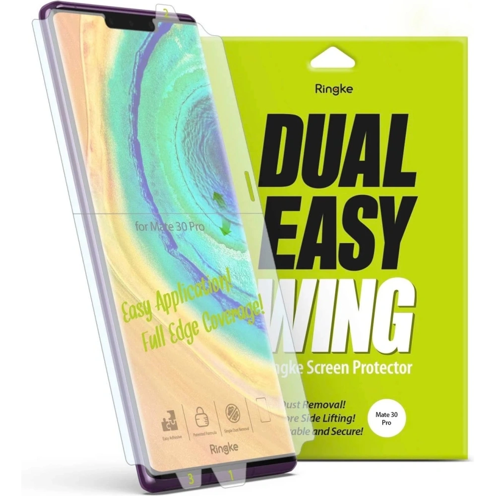2x folia hydrożelowa Huawei Mate 30 Pro - Ringke Dual Easy Wing - Home Screen