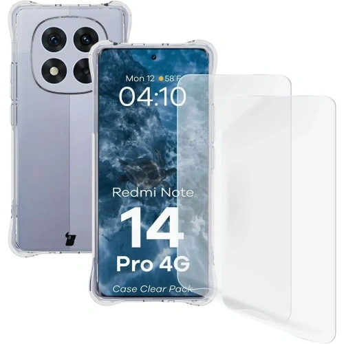 Kup Bizon Case Clear Pack tok + 2x kijelzőfólia + lencsevédő Xiaomi Redmi Note 14 Pro 4G-hez - BIZ9152 - {ean13} - Sklep Home Screen