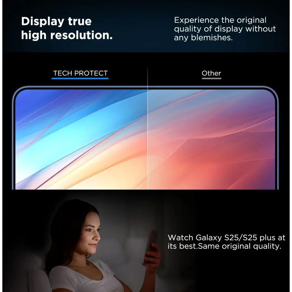 Szkło hartowane Tech-Protect Quick Set+ Samsung Galaxy S25 Clear [2 PACK]