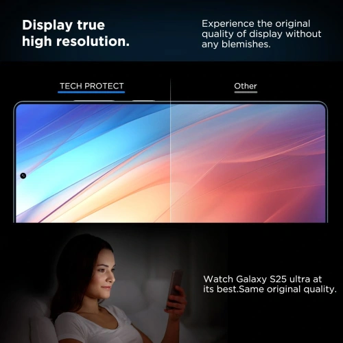 Buy Tech-Protect Quick Set+ Samsung Galaxy S25 Ultra Clear [2 PACK] - THP4202 - {ean13} - Home Screen Store Europe