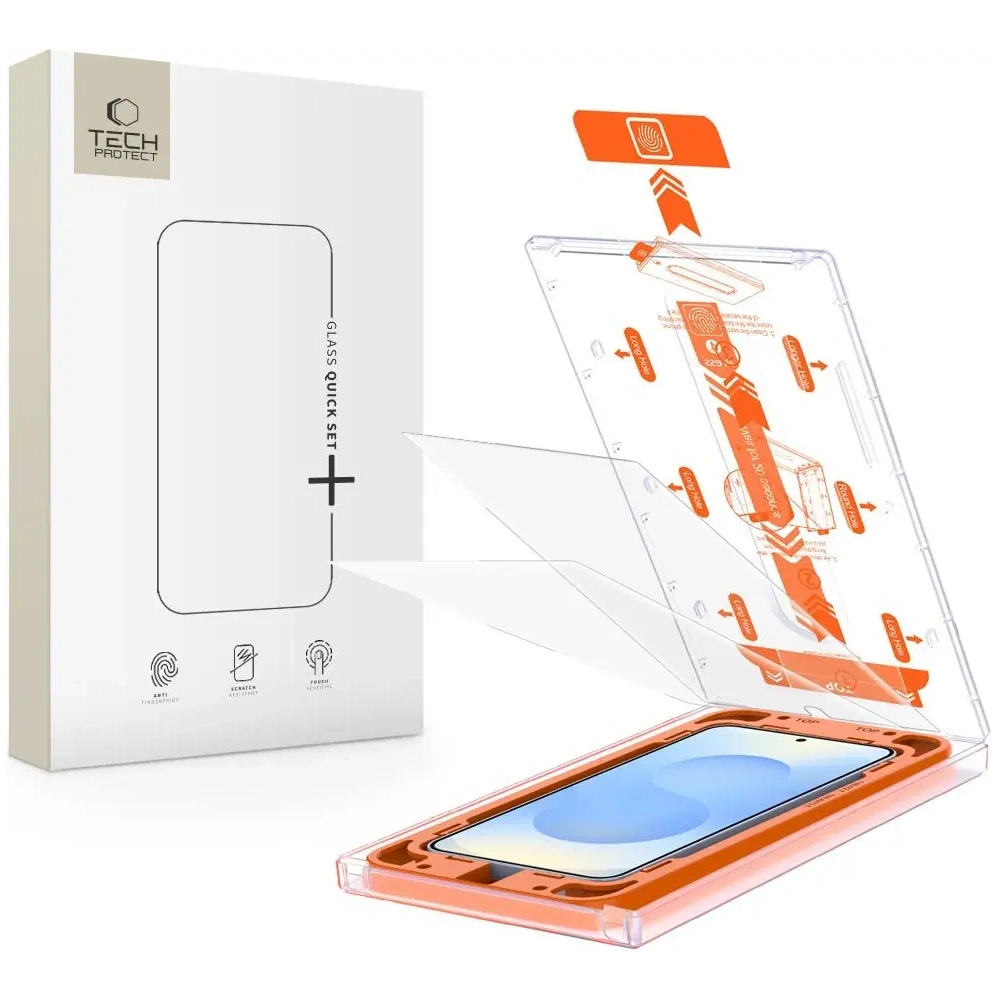 Szkło hartowane Tech-Protect Quick Set+ Samsung Galaxy S25+ Plus / S24+ Plus Clear [2 PACK]
