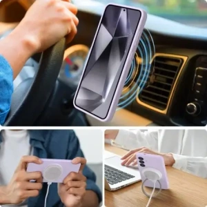 Kup Etui Tech-Protect Liquid Silicone MagSafe Samsung Galaxy S25 Edge Mauve - THP4206 - {ean13} - Sklep Home Screen