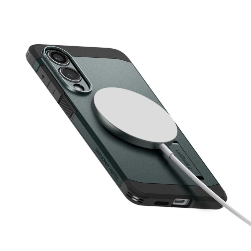 Kup Spigen Tough Armor MagSafe Samsung Galaxy S25 Edge Abyss Green - SPN16766 - {ean13} - Sklep Home Screen