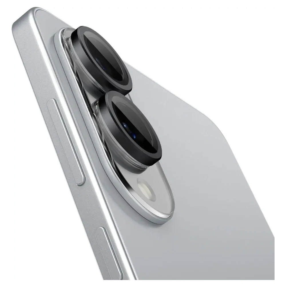 Szkło hartowane na aparat Spigen Optik Pro Glas.tr ez Fit Camera Protector Samsung Galaxy S25 Edge Black [2 PACK]