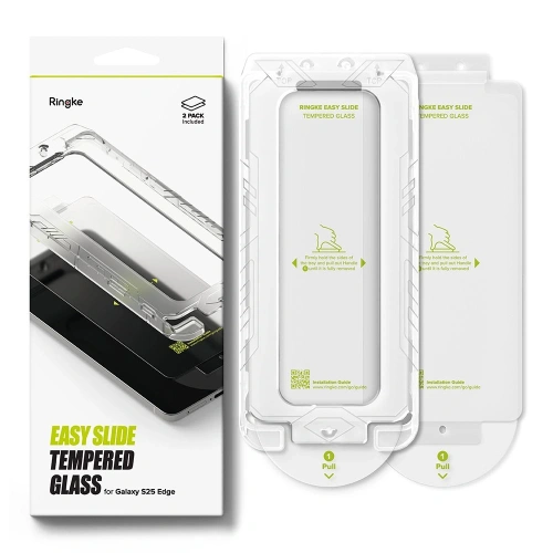 Buy Ringke Easy Slide Samsung Galaxy S25 Edge Clear [2 PACK] - RGK11799 - {ean13} - Home Screen Store Europe