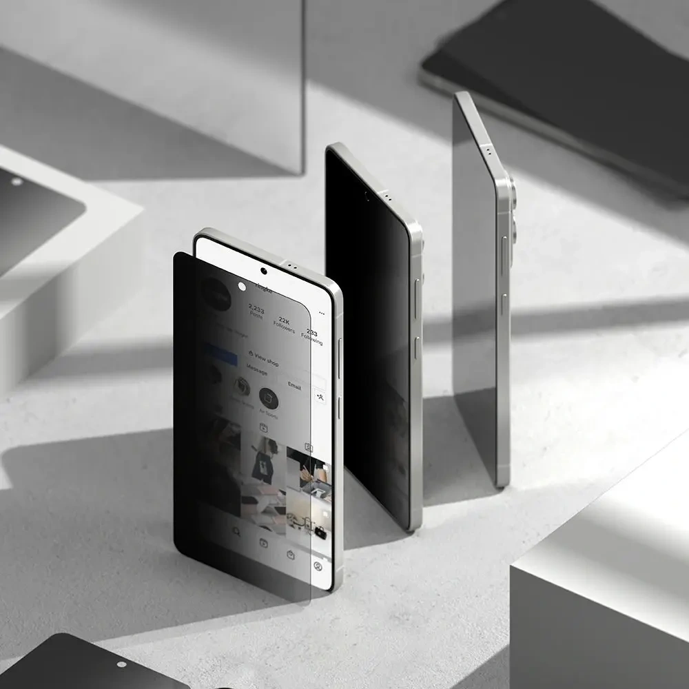 Szkło hartowane Ringke Easy Slide Samsung Galaxy S25 Edge Privacy [2 PACK]