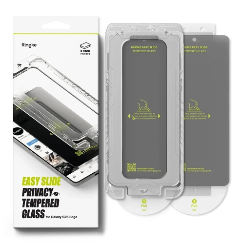 Kup Szkło hartowane Ringke Easy Slide Samsung Galaxy S25 Edge Privacy [2 PACK] - RGK11800 - {ean13} - Sklep Home Screen