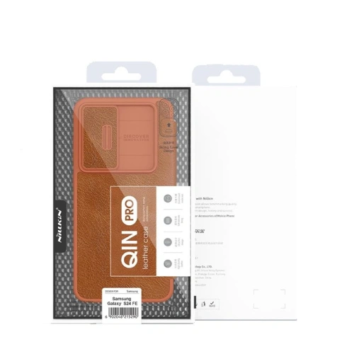 Kup Etui Nillkin Qin Pro Leather Case Samsung Galaxy S24 FE czarny - NLK1695 - {ean13} - Sklep Home Screen
