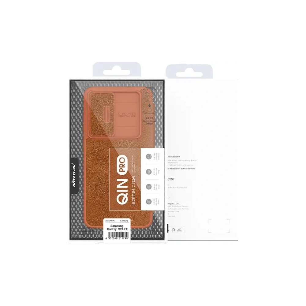 Etui Nillkin Qin Pro Leather Case Samsung Galaxy S24 FE czarny