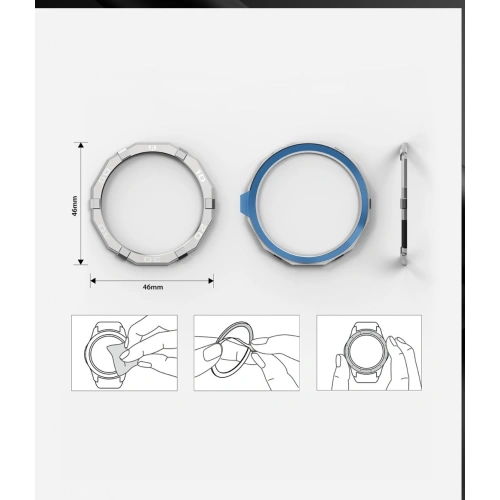 Buy Ringke Bezel Styling Huawei Watch GT 2 46mm Stainless Steel Silver HW-GT2-46-01 - RGK1195SLV - {ean13} - Home Screen Store Europe