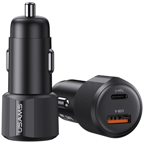 Kup Încărcător auto USAMS YT Series CC283 60W 1xUSB-A 1xUSB-C negru - USA1254 - {ean13} - Sklep Home Screen