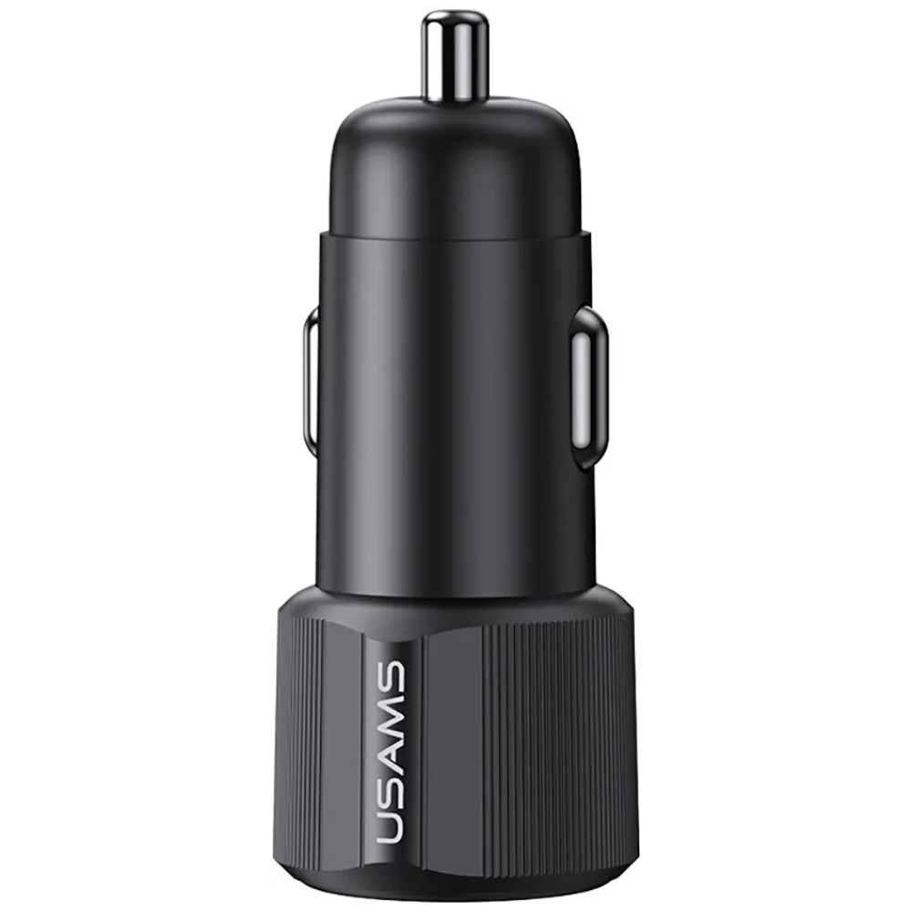 Ładowarka samochodowa USAMS YT Series CC283 60W 1xUSB-A 1xUSB-C czarny