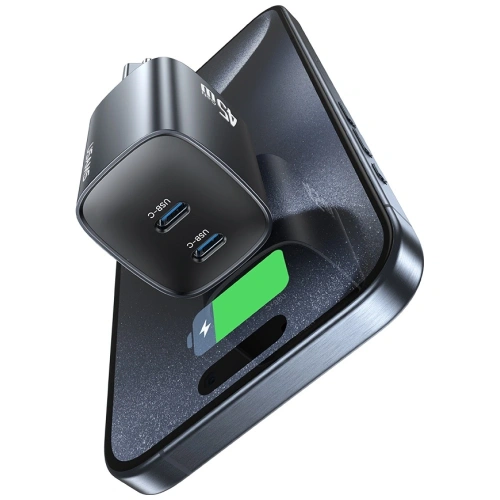 Kup Încărcător de perete USAMS CC305 T66 45W GaN 2xUSB-C deteriorat - USA1255 - {ean13} - Sklep Home Screen