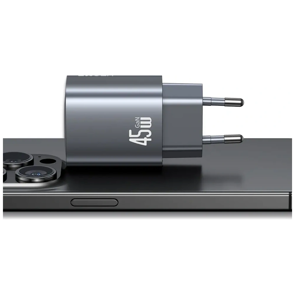 Ładowarka sieciowa USAMS CC305 T66 45W GaN 2xUSB-C tarnish